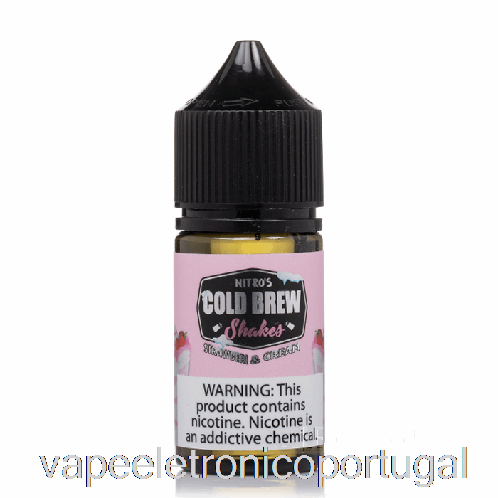 Vape Eletrônico Morango E Creme - Sais Nitro Cold Brew - 30ml 25mg